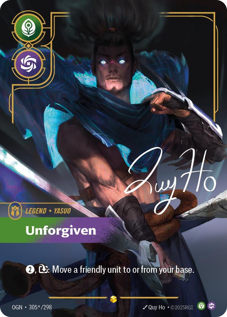 Image for Yasuo - Unforgiven (Alternate Art) (305*/298) (OGN) - Riftbound: League of Legends Trading Card Game