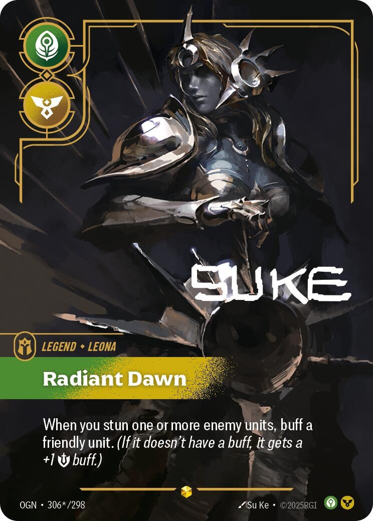 Image for Leona - Radiant Dawn (Alternate Art) (306*/298) (OGN) - Riftbound: League of Legends Trading Card Game