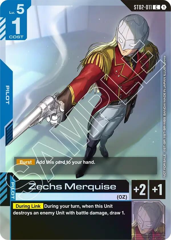 Zechs Merquise (Championship Participation Pack 01) (ST02-011) (GCG-PR)