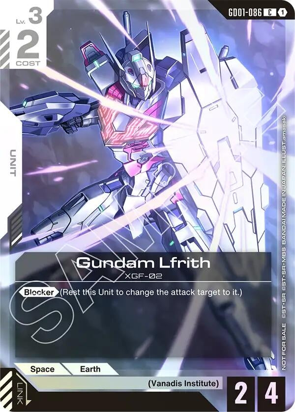 Gundam Lfrith (Championship Participation Pack 01) (GD01-086) (GCG-PR)