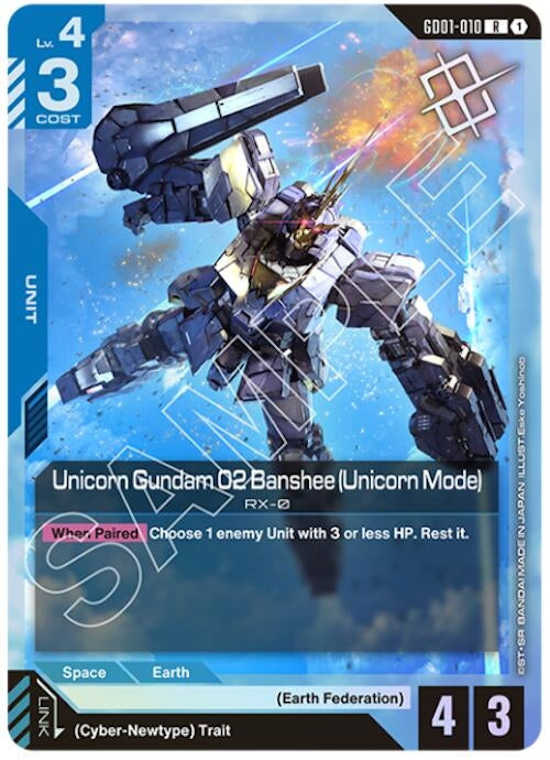 Unicorn Gundam 02 Banshee (Unicorn Mode) (Judge Pack 01) (GD01-010) (GCG-PR)