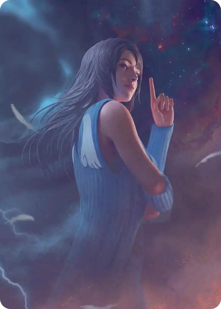 Image for Rinoa, Angel Wing Scene Art Card (9) - Magic: The Gathering