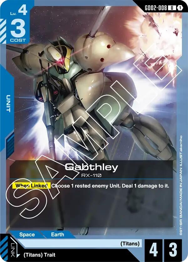 Image for Gabthley (GD02-008) - Gundam Card Game