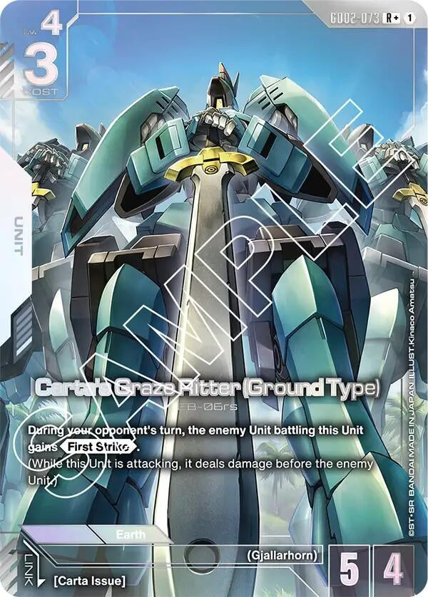 Image for Carta's Graze Ritter (Ground Type) (R+) (GD02-073) - Gundam Card Game
