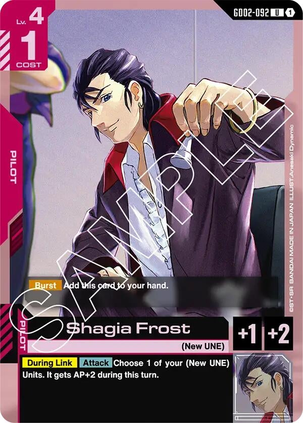 Image for Shagia Frost (GD02-092) - Gundam Card Game