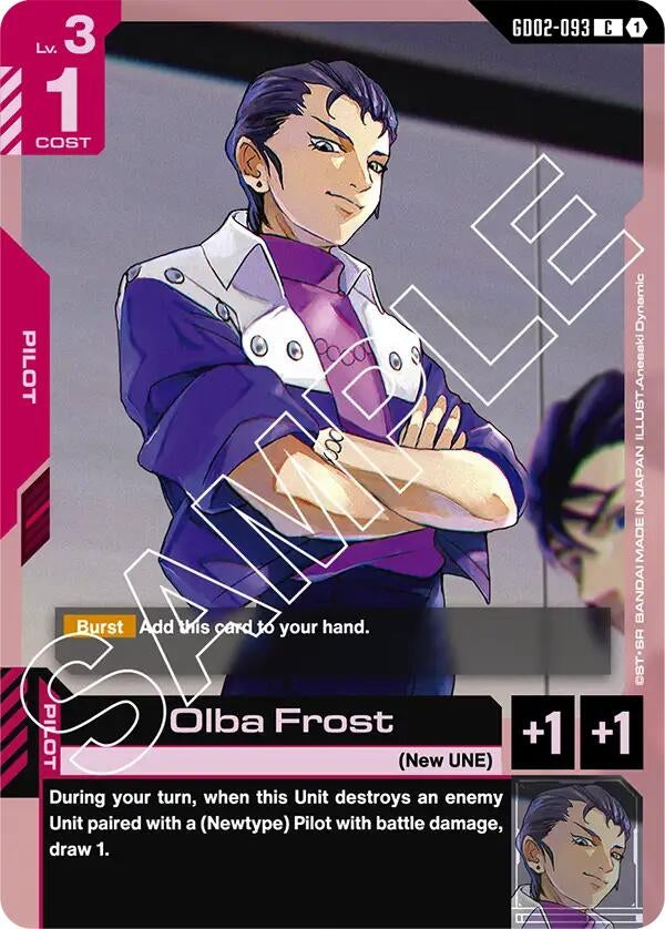 Image for Olba Frost (GD02-093) - Gundam Card Game