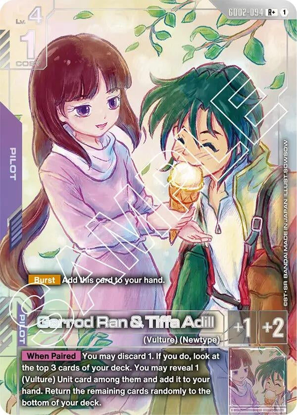Image for Garrod Ran & Tiffa Adill (R+) (GD02-094) - Gundam Card Game