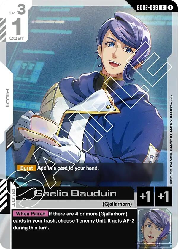Image for Gaelio Bauduin (GD02-099) - Gundam Card Game