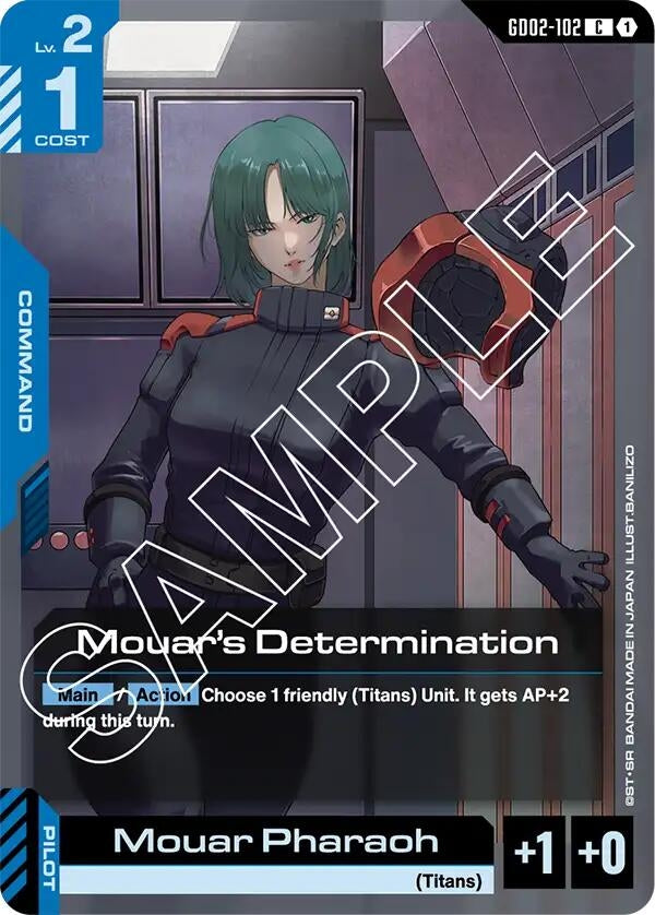Image for Mouar's Determination (GD02-102) - Gundam Card Game