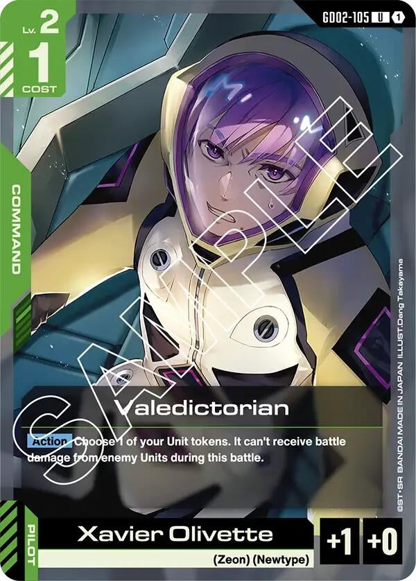 Image for Valedictorian (GD02-105) - Gundam Card Game