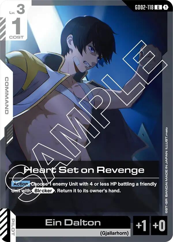 Image for Heart Set on Revenge (GD02-118) - Gundam Card Game
