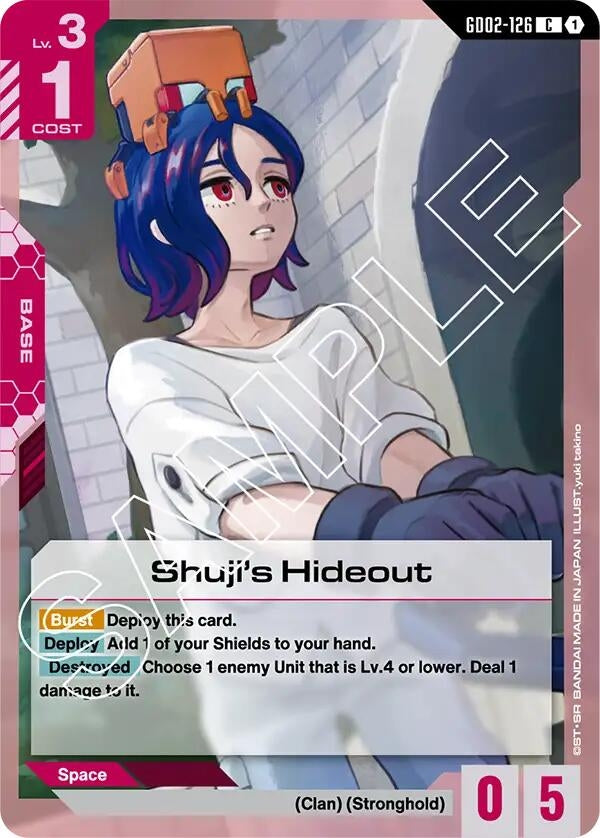 Image for Shuji's Hideout (GD02-126) - Gundam Card Game