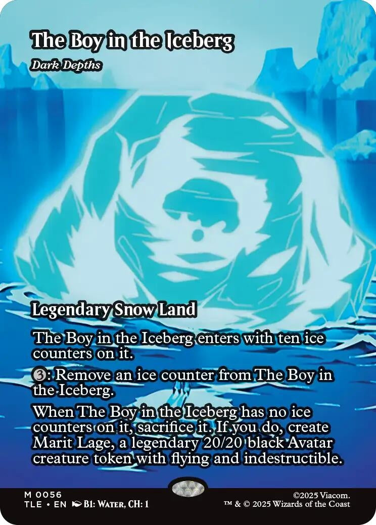 Image for The Boy in the Iceberg - Dark Depths (Borderless) (56) - Magic: The Gathering