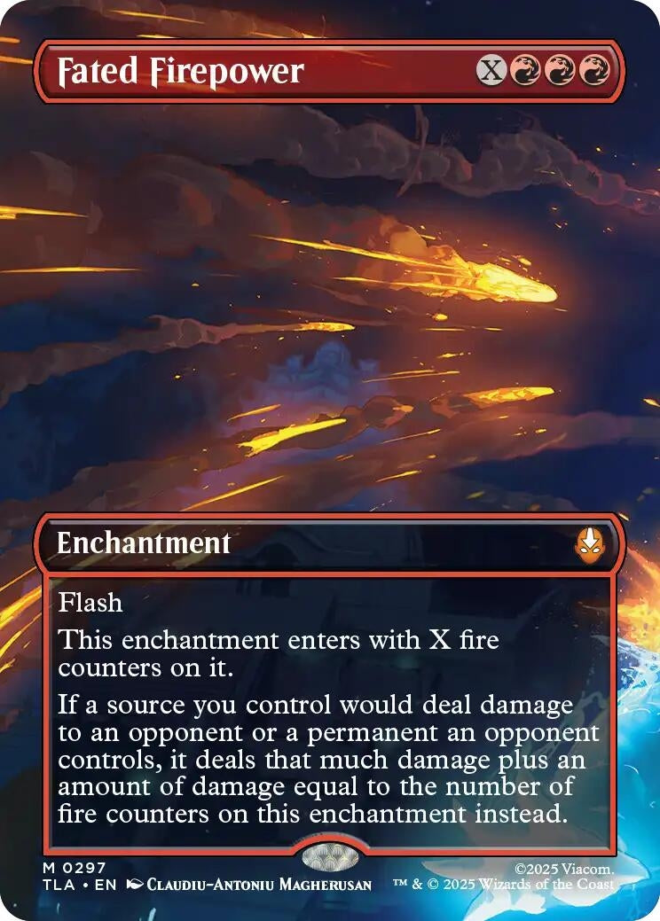 Image for Fated Firepower (Borderless) (297) - Magic: The Gathering