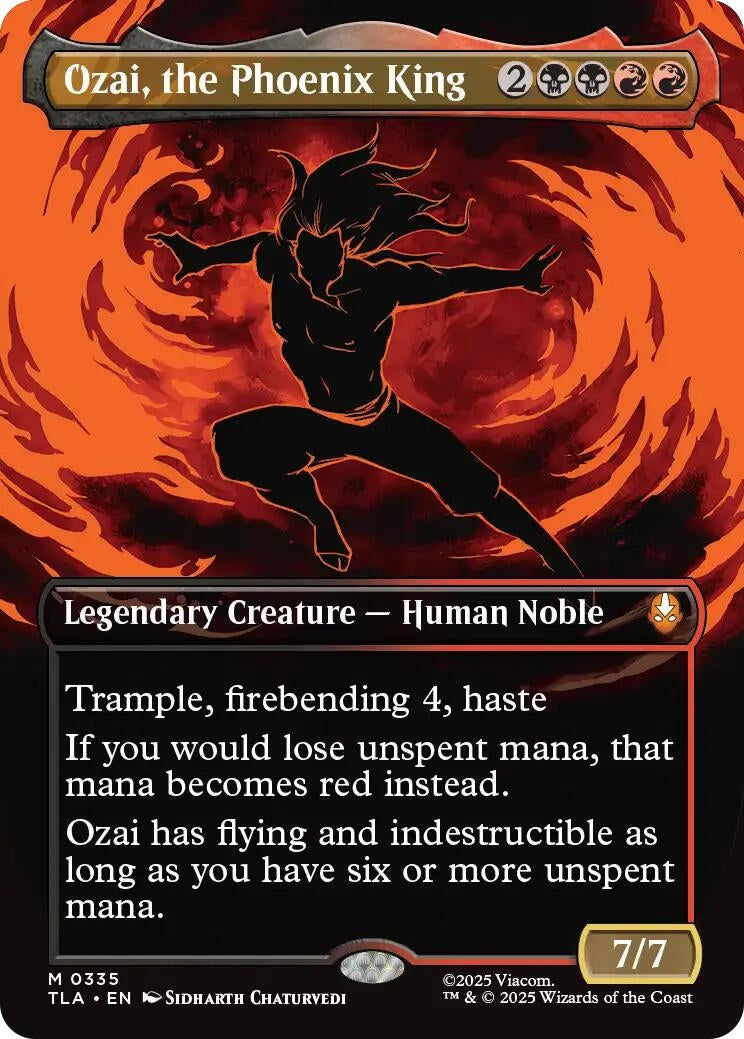 Image for Ozai, the Phoenix King (0335) (Borderless) (335) - Magic: The Gathering