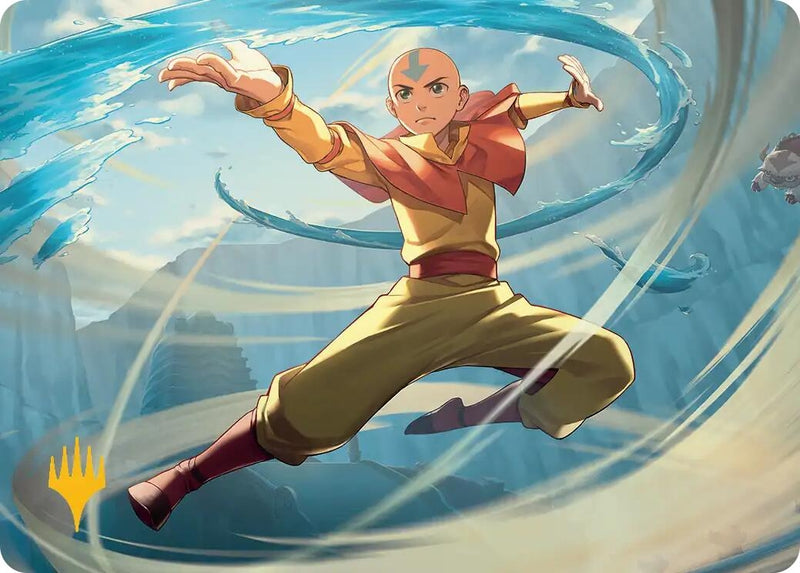 Image for Aang, Swift Savior Art Card (Gold-Stamped Planeswalker Symbol) (20) - Magic: The Gathering