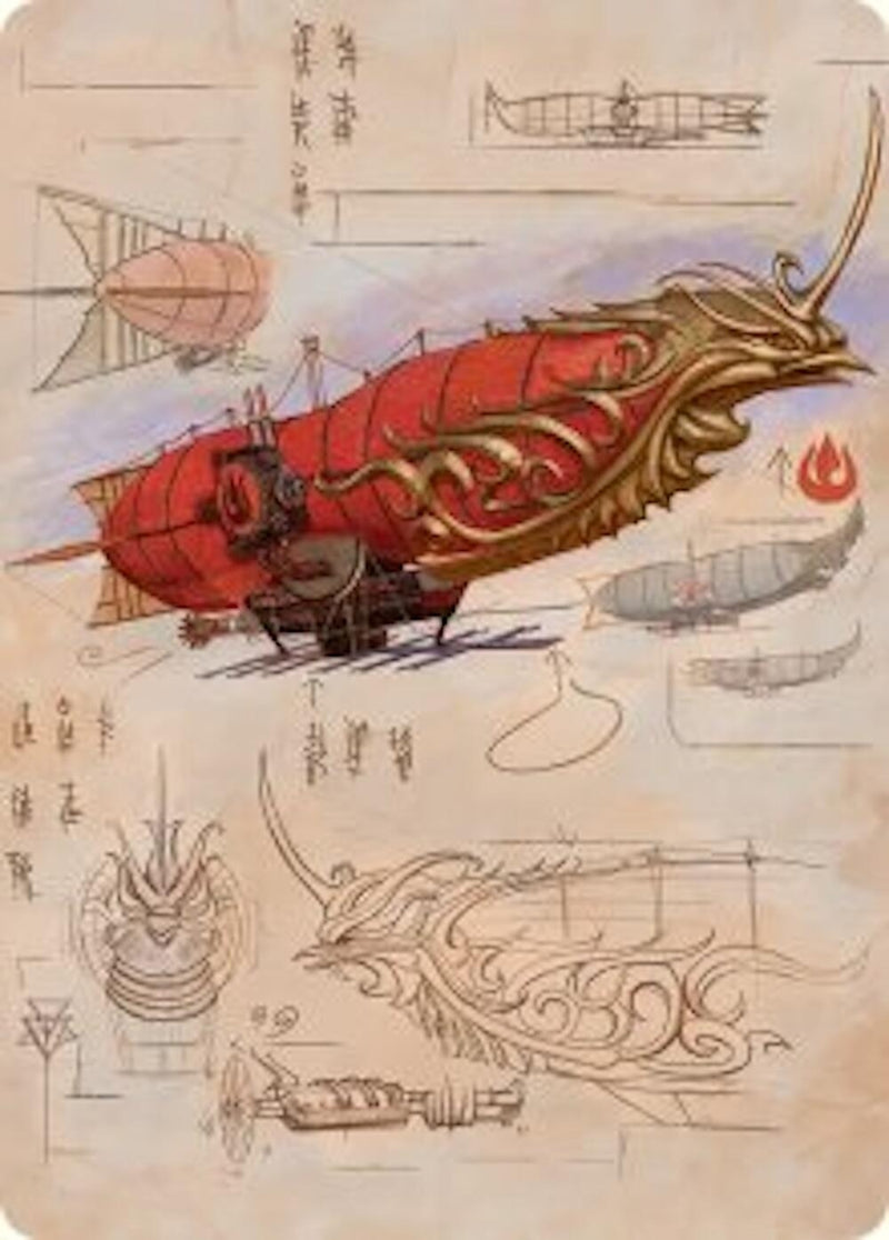Image for Phoenix Fleet Airship Art Card (35) - Magic: The Gathering
