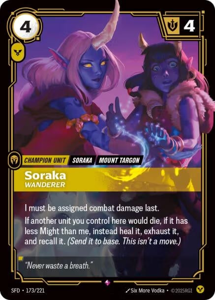 Image for Soraka - Wanderer (173/221) (SPF) - Riftbound: League of Legends Trading Card Game