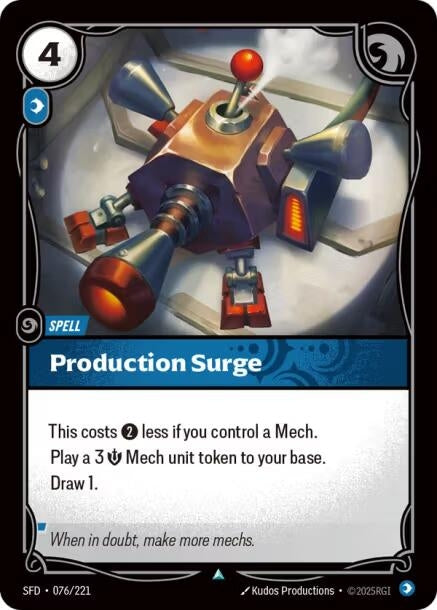 Image for Production Surge (076/221) (SPF) - Riftbound: League of Legends Trading Card Game