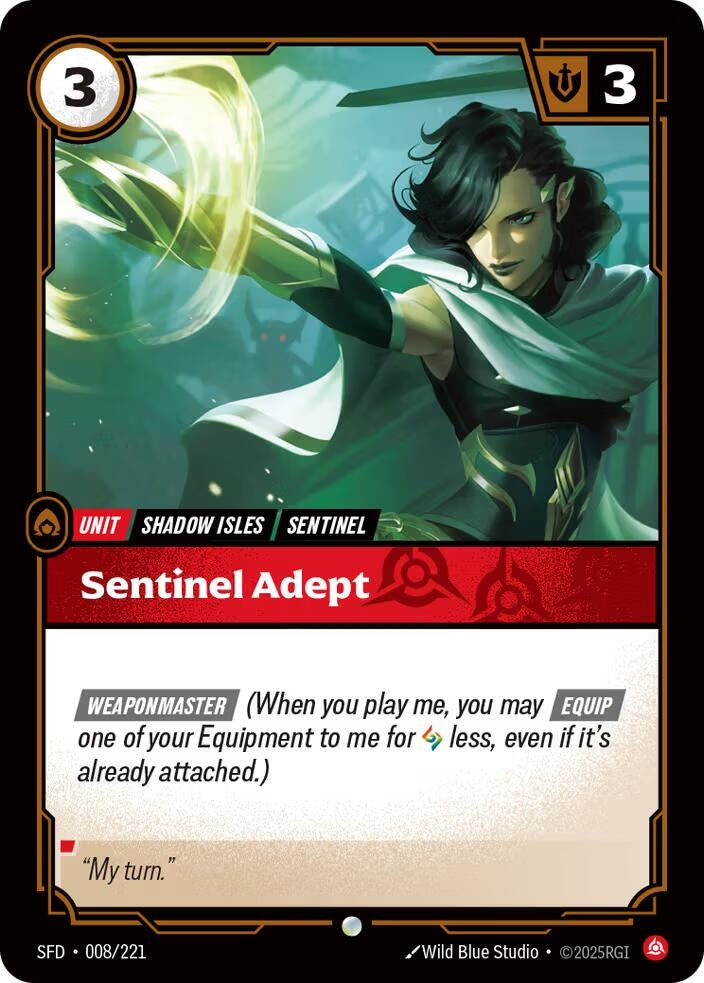 Image for Sentinel Adept (008/221) (SPF) - Riftbound: League of Legends Trading Card Game
