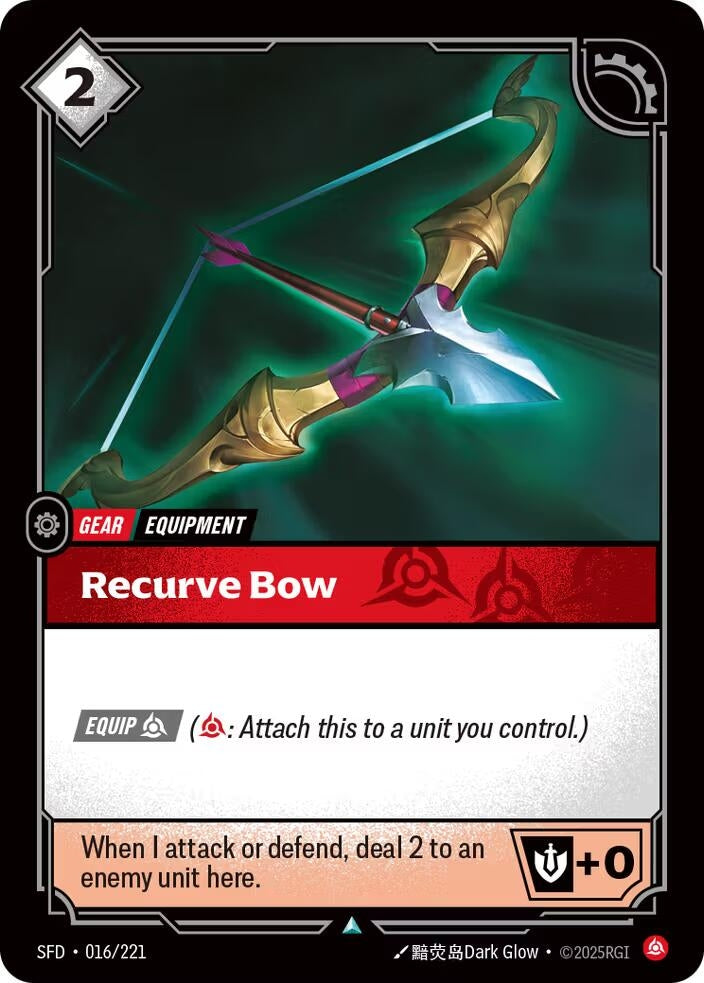 Image for Recurve Bow (016/221) (SPF) - Riftbound: League of Legends Trading Card Game