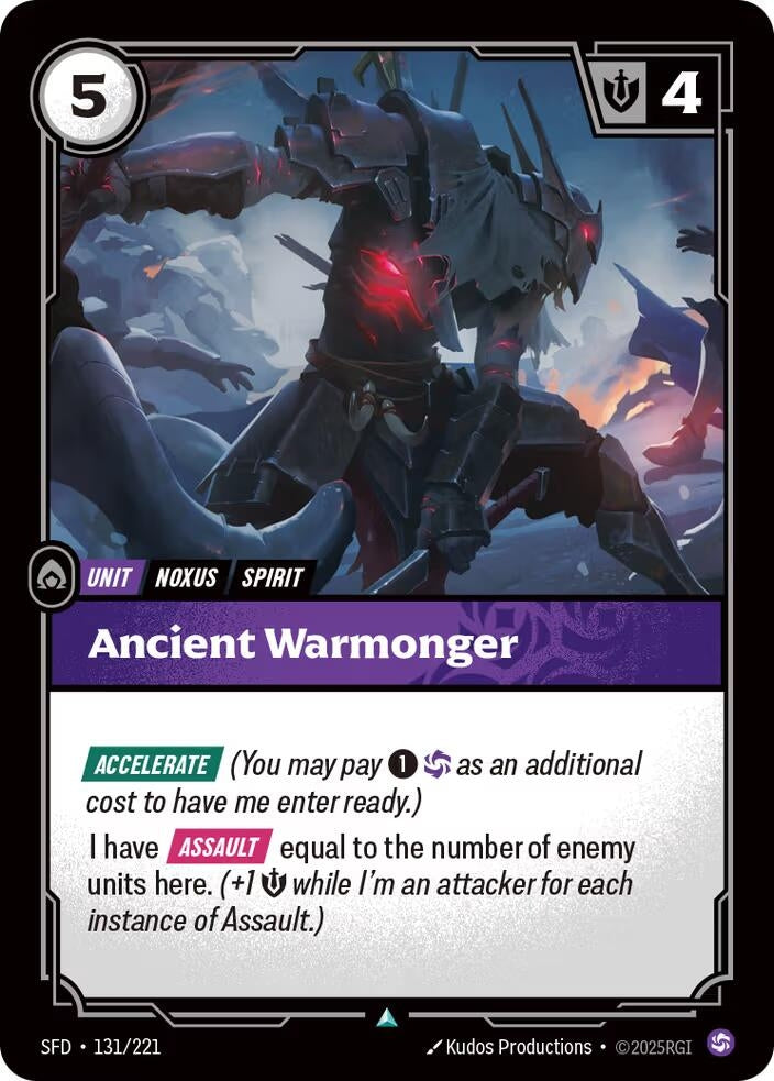 Ancient Warmonger (131/221) (SFD)