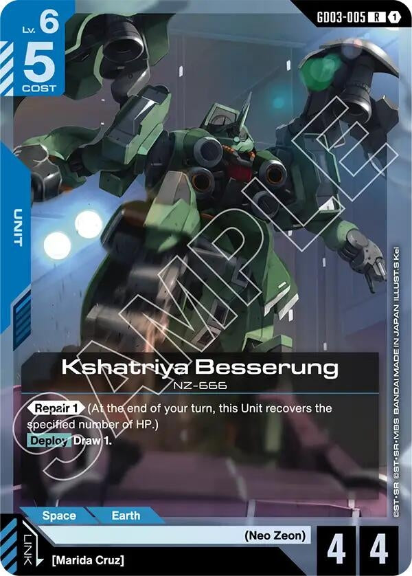 Image for Kshatriya Besserung (GD03-005) (GD03) - Gundam Card Game