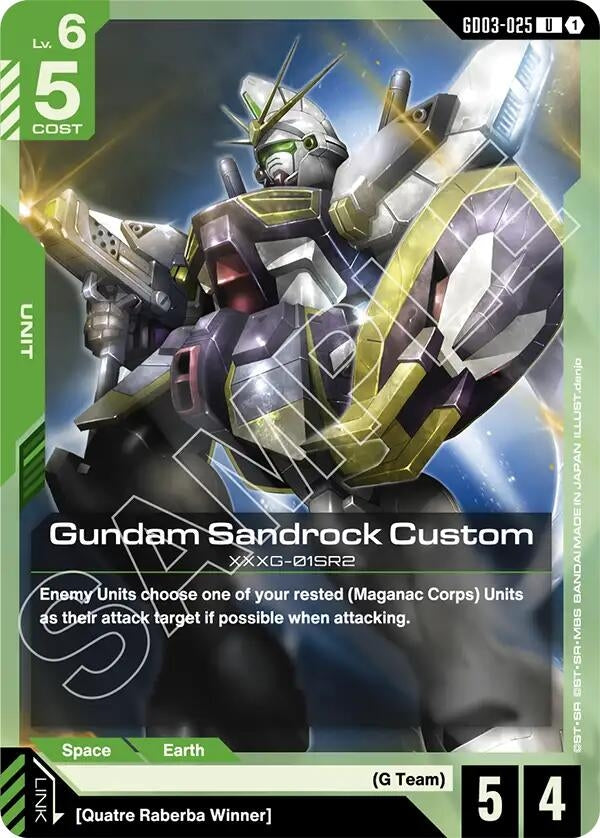 Image for Gundam Sandrock Custom (GD03-025) (GD03) - Gundam Card Game