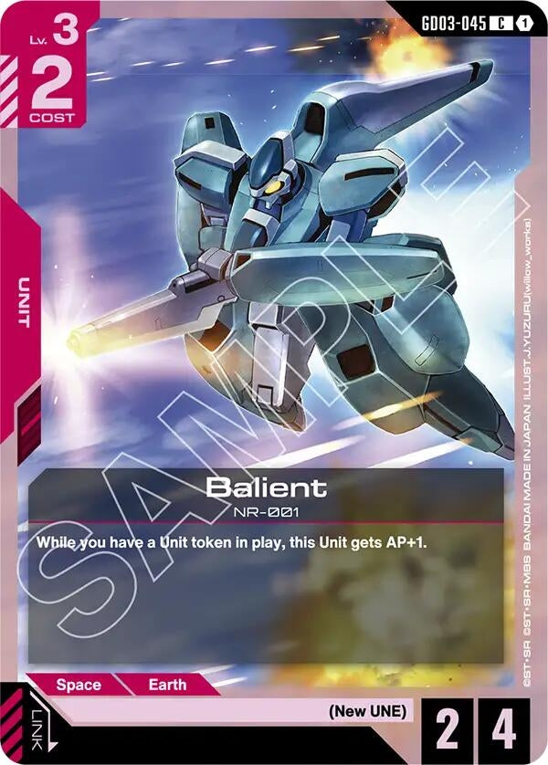 Image for Balient (GD03-045) (GD03) - Gundam Card Game