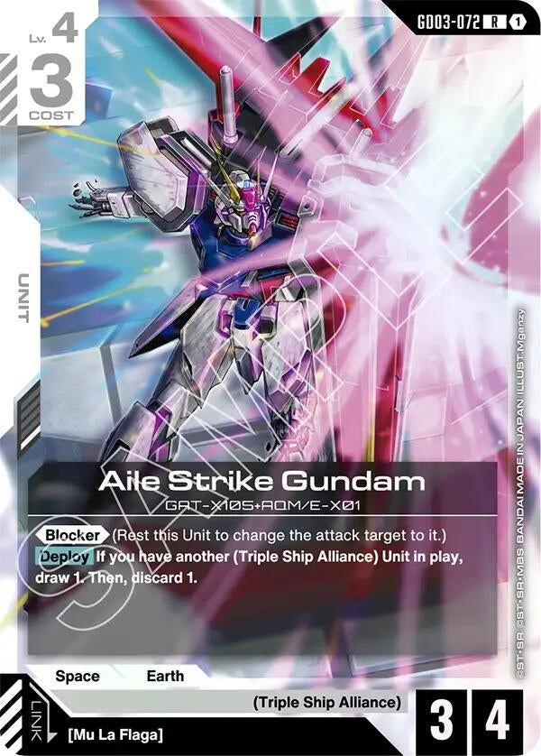 Image for Aile Strike Gundam (GD03-072) (GD03) - Gundam Card Game