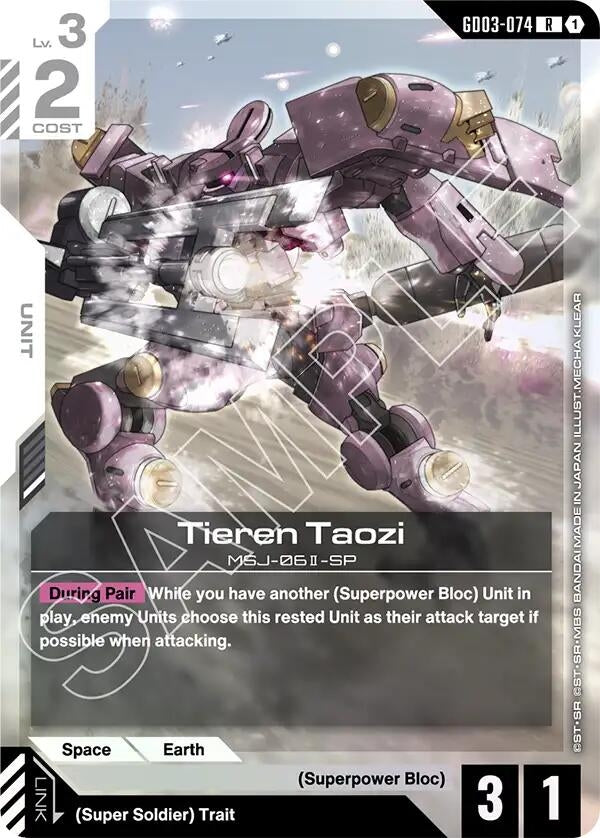 Image for Tieren Taozi (GD03-074) (GD03) - Gundam Card Game