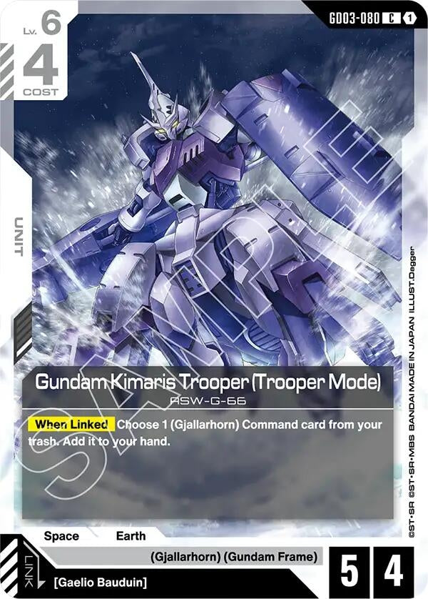 Image for Gundam Kimaris Trooper (Trooper Mode) (GD03-080) (GD03) - Gundam Card Game