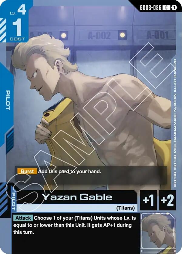 Image for Yazan Gable (GD03-086) (GD03) - Gundam Card Game