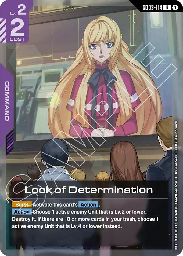 Image for Look of Determination (GD03-114) (GD03) - Gundam Card Game