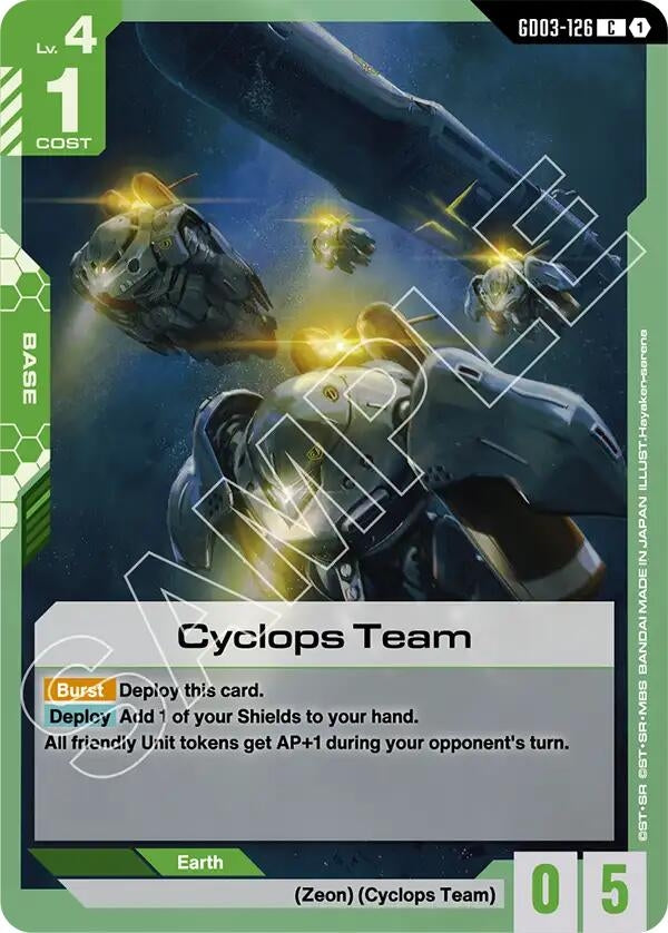 Image for Cyclops Team (GD03-126) (GD03) - Gundam Card Game