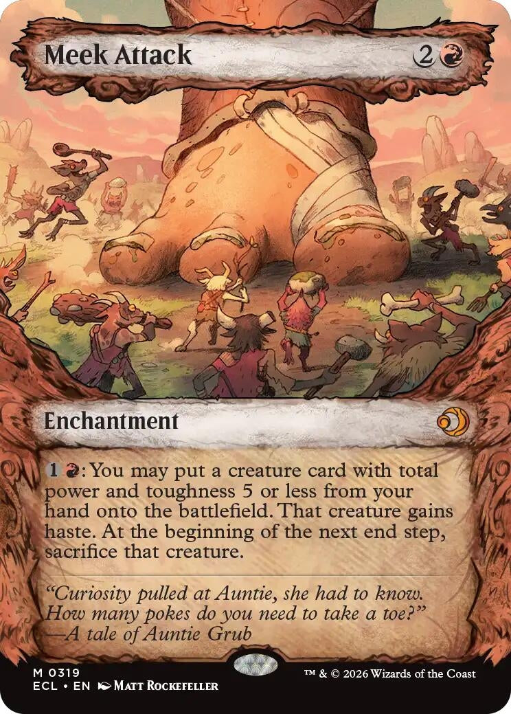 Image for Meek Attack (319) (Showcase) (319) (ECL) - Magic: The Gathering