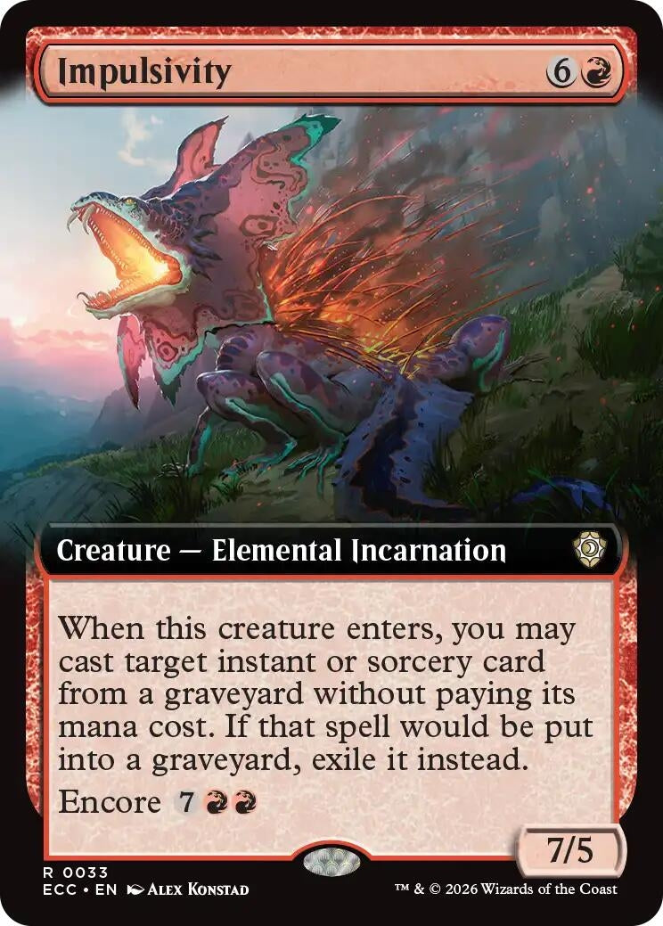 Image for Impulsivity (Extended Art) (ECC) - Magic: The Gathering