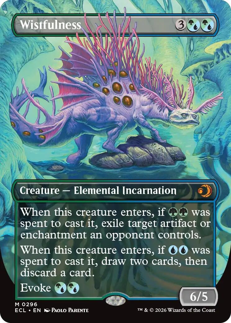 Image for Wistfulness (Borderless) (ECL) - Magic: The Gathering