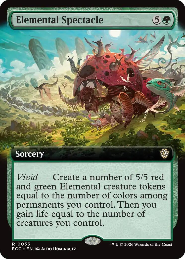 Image for Elemental Spectacle (Extended Art) (ECC) - Magic: The Gathering