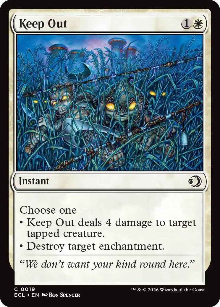 Keep Out (19) (ECL)