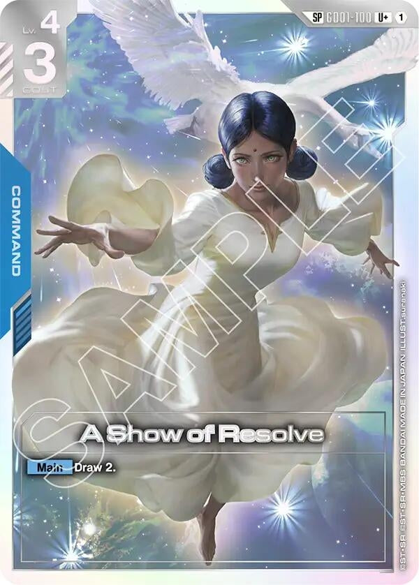 Image for A Show of Resolve (SP) (U+) (GD01-100) (GD03) - Gundam Card Game