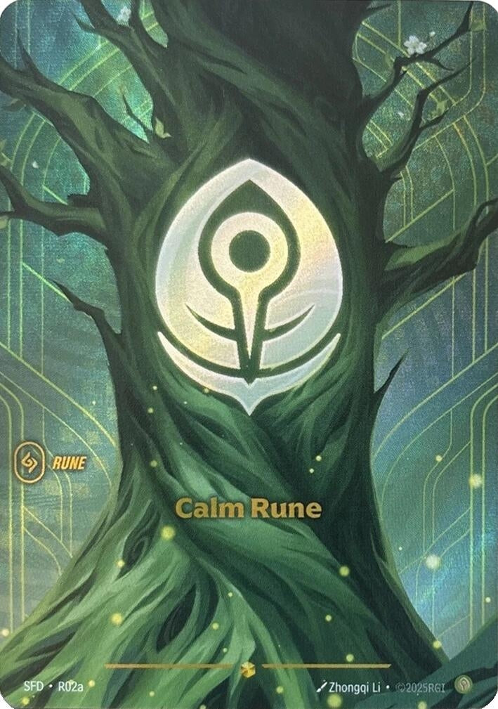 Calm Rune (Alternate Art) (R02a) (SPF)