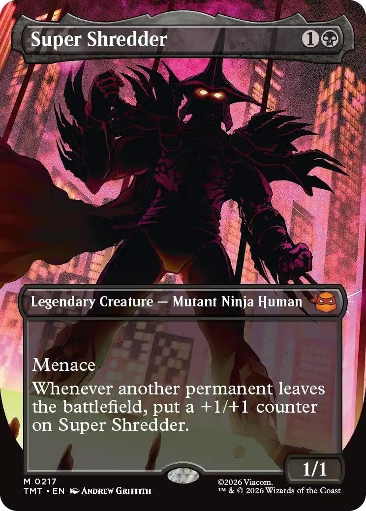 Image for Super Shredder (Borderless) (217) (TMT) - Magic: The Gathering