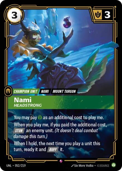 Nami - Headstrong (052/219) (UNL)