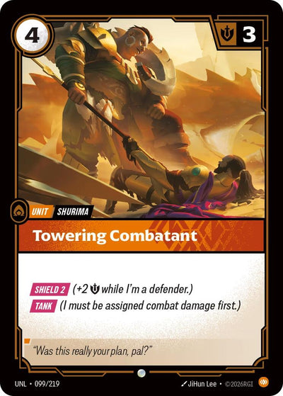 Towering Combatant (099/219) (UNL)