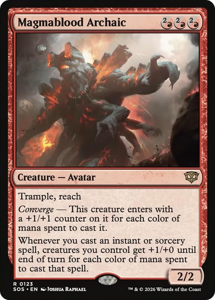 Image for Magmablood Archaic (123) (SOS) - Magic: The Gathering