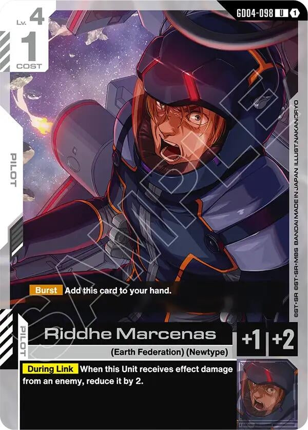 Image for Riddhe Marcenas (GD04-098) (GD04) - Gundam Card Game