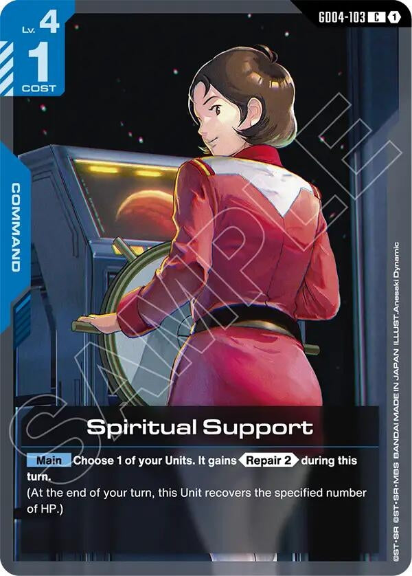 Image for Spiritual Support (GD04-103) (GD04) - Gundam Card Game