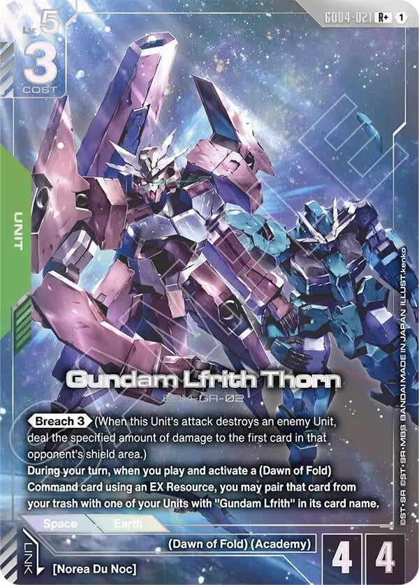Image for Gundam Lfrith Thorn (R+) (GD04-021) (GD04) - Gundam Card Game