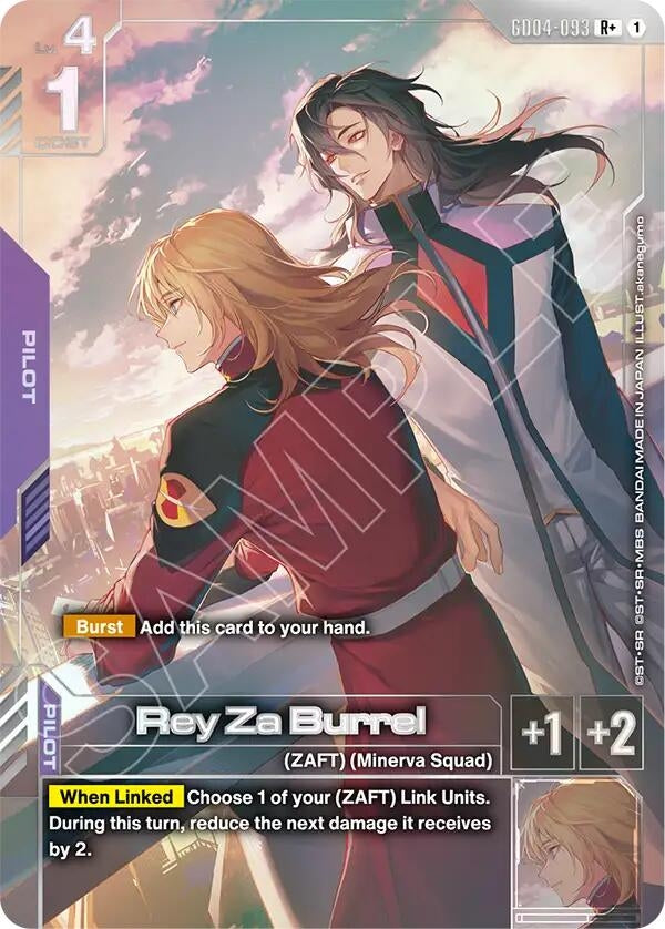 Image for Rey Za Burrel (R+) (GD04-093) (GD04) - Gundam Card Game